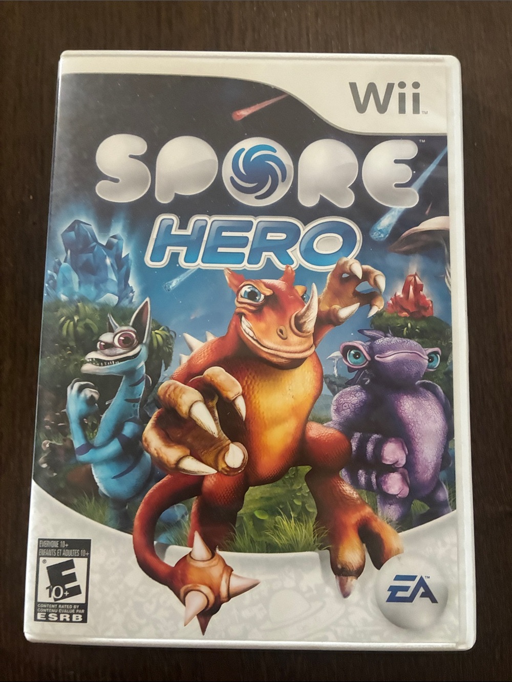 Spore Hero (Wii) Video Game - Blue, Orange, Purple Creatures